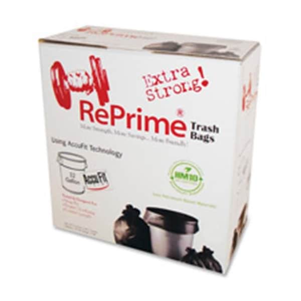 Heritage Bag Company HERH8053PKRC1 Can Liner- Accufit- 55 Gal.- .9mil- Black HERH8053PKRC1 - main